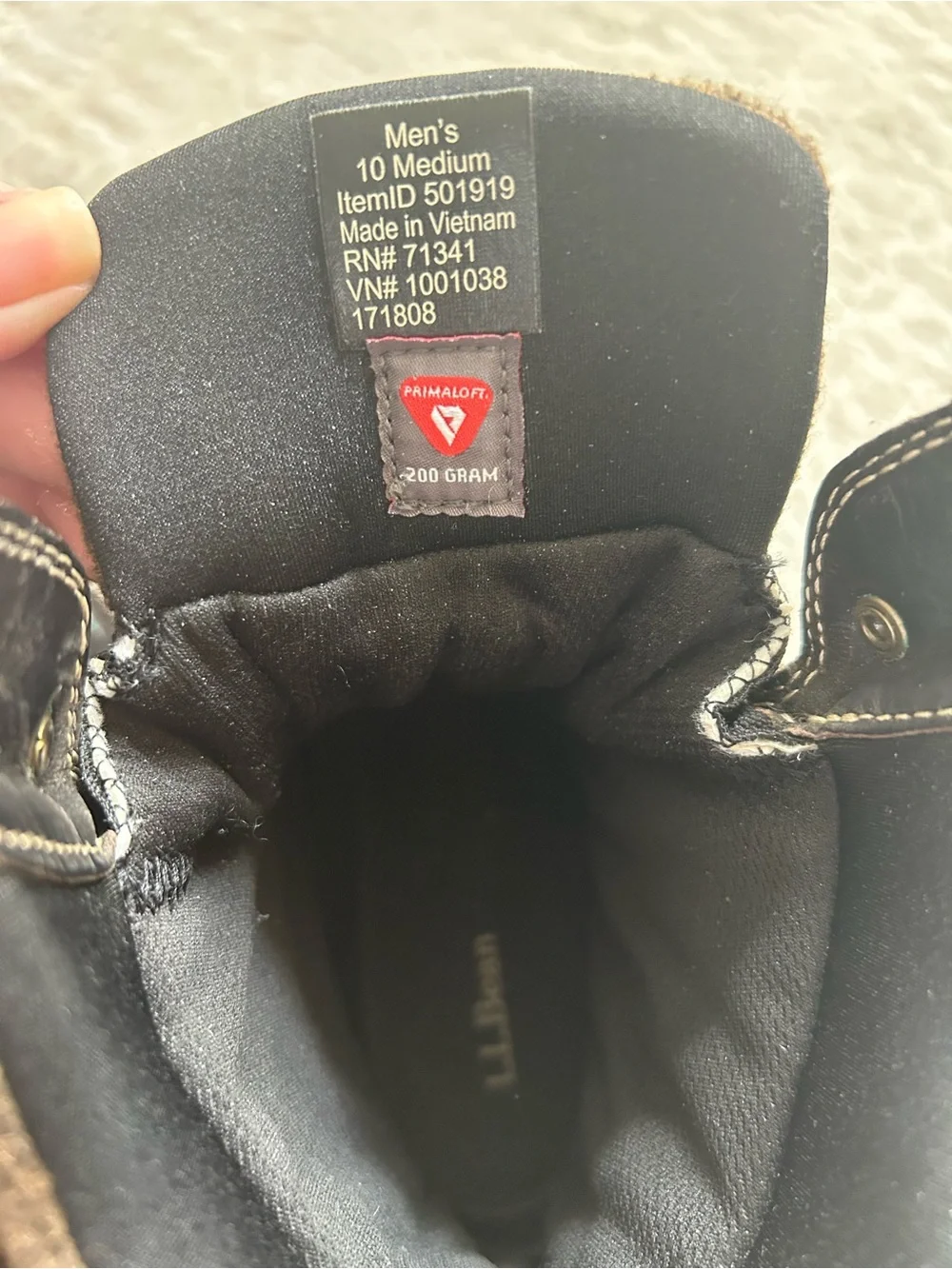 L.L. Bean men’s size